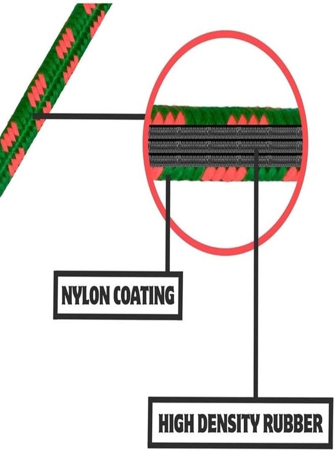 COPY LINE 12 FT Cloths Drying Ropes | Multi Colour | Bungee Cord | Ropes with HOOKES,Pack 2 - Image 3